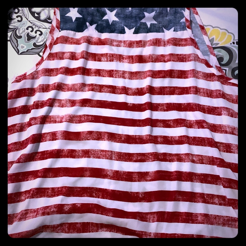 Flag Tank top like new condition